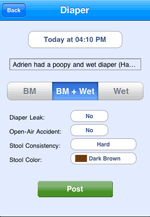 Post Diaper Tracker
