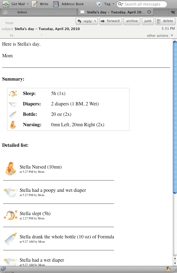 Email and CSV Export