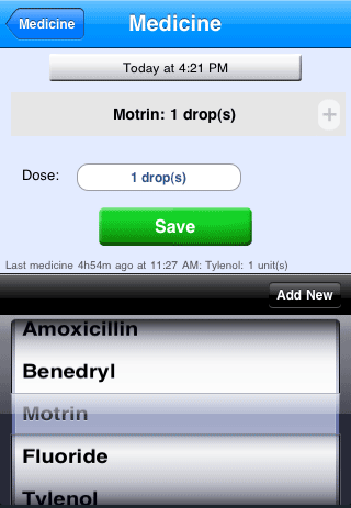 Baby Medicine Tracker